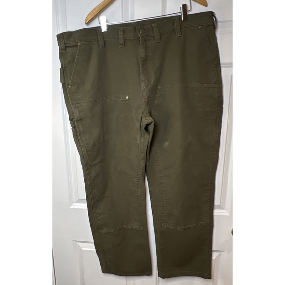 Carhartt Other - Carhartt 106595 Rugged Flex Duck Double Front Pant 44x30 Moss Garment Dyed‎ Soft